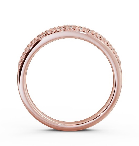Half Eternity Round Diamond Rope design Ring 9K Rose Gold HE42_RG_THUMB1 