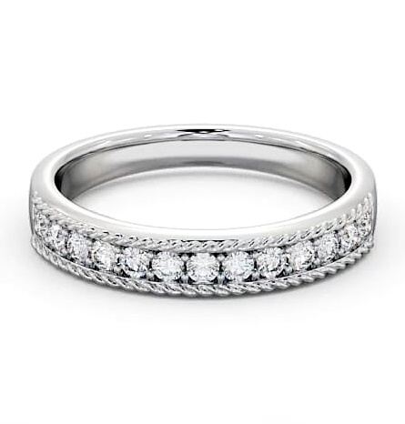 Half Eternity Round Diamond Rope design Ring 18K White Gold HE42_WG_THUMB1