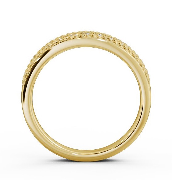 Half Eternity Round Diamond Rope design Ring 9K Yellow Gold HE42_YG_THUMB1 