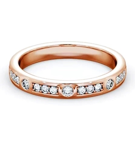 Half Eternity 0.28ct Round Channel and Flush Set Ring 18K Rose Gold HE44_RG_THUMB1