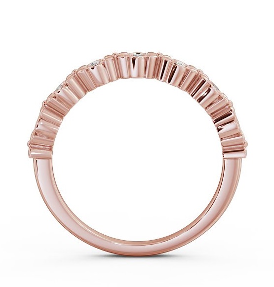 Half Eternity Round Diamond Criss Cross Ring 18K Rose Gold HE47_RG_THUMB1 