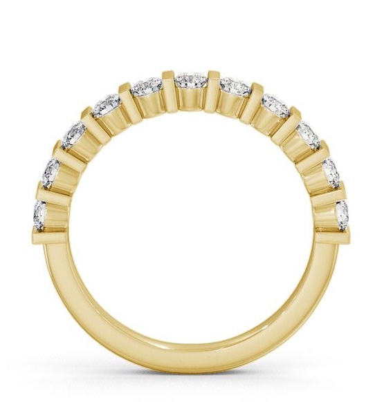 Half Eternity Round Diamond Tension Set Ring 18K Yellow Gold HE4_YG_THUMB1 