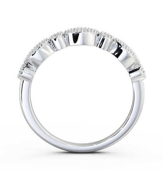 Half Eternity 0.10ct Round Diamond Wedding Ring Ring Palladium HE50_WG_THUMB1 