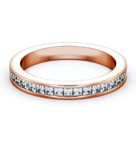 Half Eternity Princess Diamond Channel Set Ring 9K Rose Gold HE52_RG_thumb2.jpg 