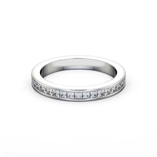 Half Eternity Princess Diamond Ring Palladium - Marianna HE52_WG_HAND