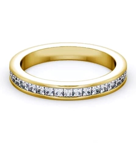Half Eternity Princess Diamond Channel Set Ring 9K Yellow Gold HE52_YG_thumb2.jpg 