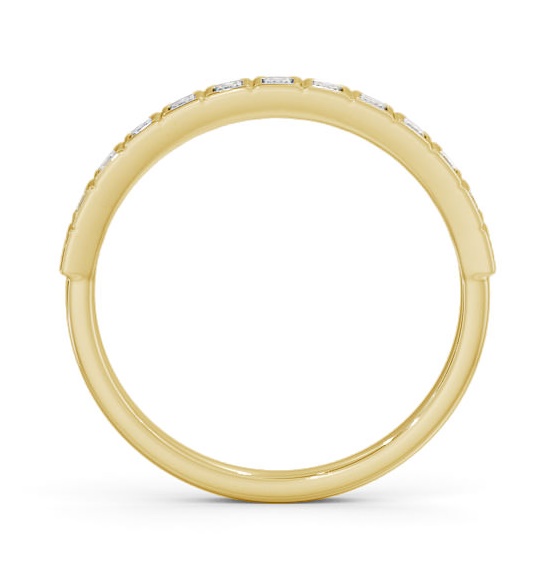 Half Eternity Princess Diamond Unique Bezel Set Ring 18K Yellow Gold HE55_YG_THUMB1 