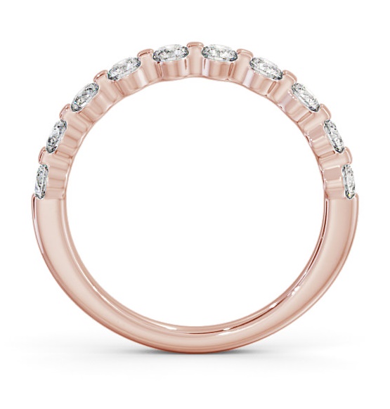Half Eternity Round Diamond Tension Set Ring 18K Rose Gold HE56_RG_THUMB1 