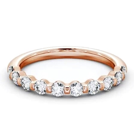 Half Eternity Round Diamond Tension Set Ring 18K Rose Gold HE56_RG_THUMB2 