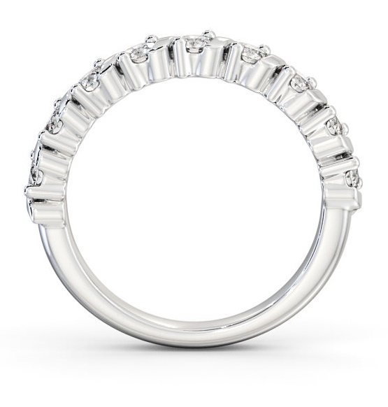 Half Eternity Round Diamond Contemporary Style Ring Palladium HE58_WG_THUMB1 