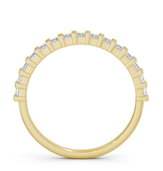 Half Eternity Princess Diamond Tension Set Ring 9K Yellow Gold HE5_YG_THUMB1 