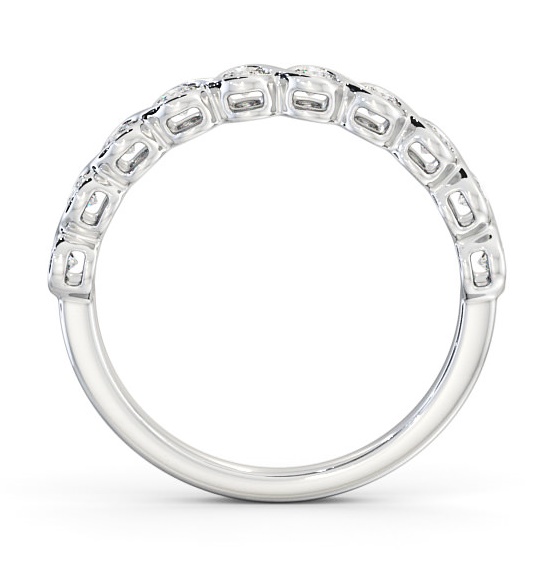 Half Eternity Round Diamond Unique Bezel Set Ring 18K White Gold HE60_WG_THUMB1 