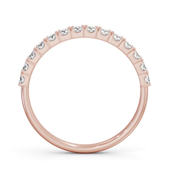 Half Eternity Round Diamond Elegant Ring 18K Rose Gold HE62_RG_THUMB1 
