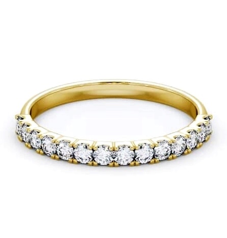 Half Eternity Round Diamond Elegant Ring 9K Yellow Gold HE62_YG_THUMB1