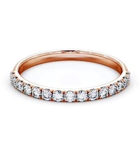 Half Eternity Round Diamond Classic Ring 18K Rose Gold HE63_RG_THUMB2 