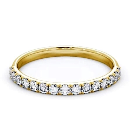 Half Eternity Round Diamond Classic Ring 9K Yellow Gold HE63_YG_THUMB1
