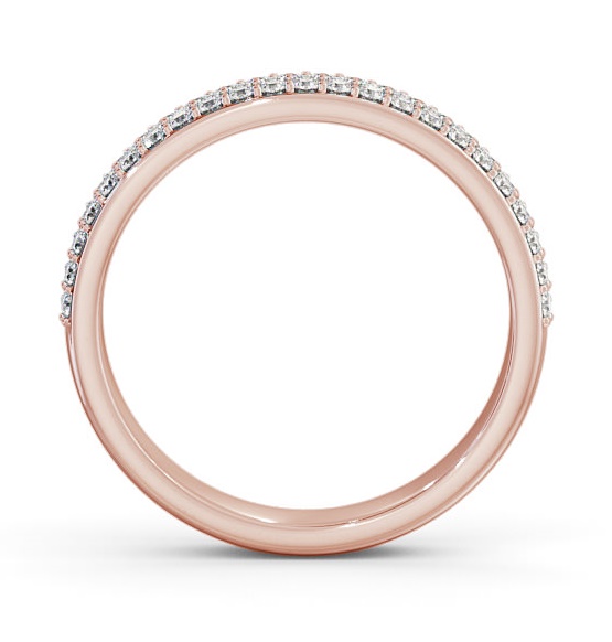 Half Eternity Round Diamond Pave Ring 18K Rose Gold HE64_RG_THUMB1 