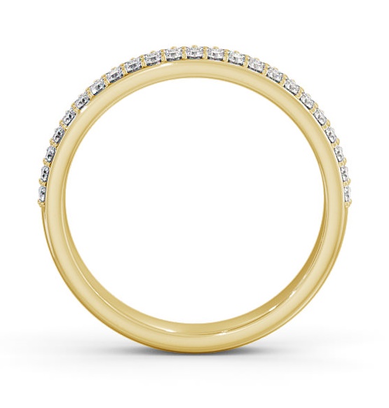 Half Eternity Round Diamond Pave Ring 18K Yellow Gold HE64_YG_THUMB1 