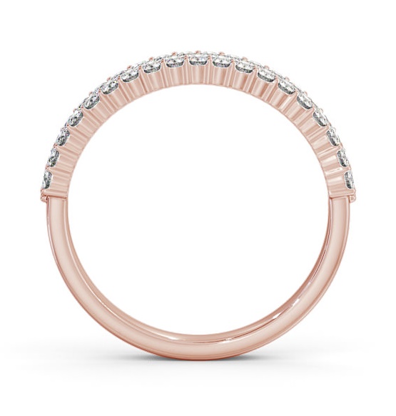 Half Eternity Round Diamond Double Row Ring 18K Rose Gold HE65_RG_THUMB1 