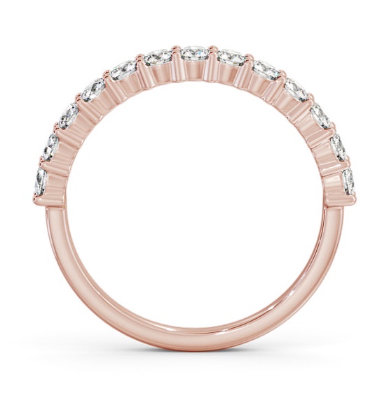 Half Eternity Round Diamond Prong Set Ring 18K Rose Gold HE66_RG_THUMB1 