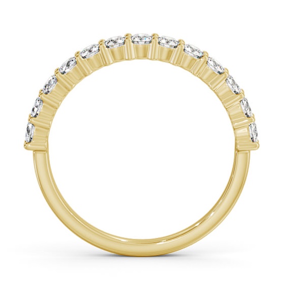 Half Eternity Round Diamond Prong Set Ring 18K Yellow Gold HE66_YG_THUMB1 