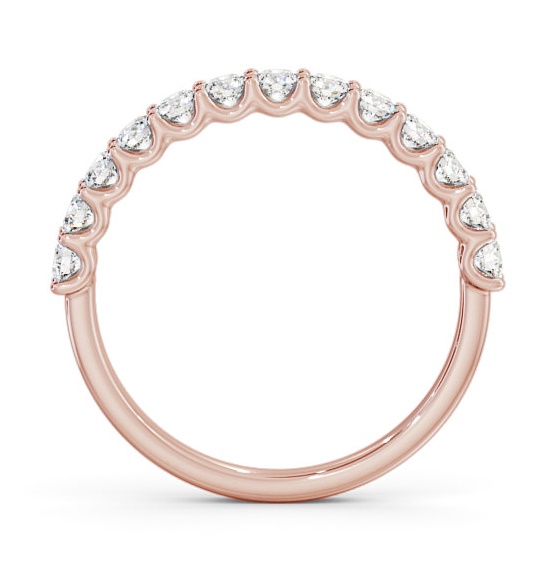 Half Eternity Round Diamond Sweeping Prongs Ring 18K Rose Gold HE67_RG_THUMB1 