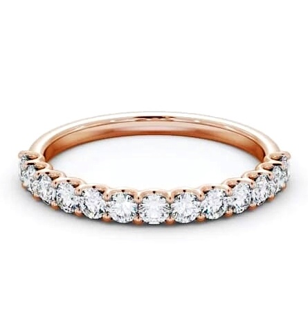 Half Eternity Round Diamond Sweeping Prongs Ring 18K Rose Gold HE67_RG_THUMB2 