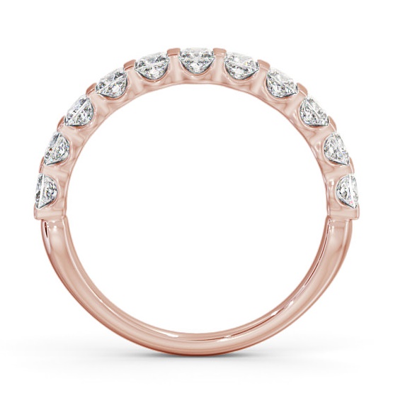 Half Eternity Princess Diamond Tension Set Ring 9K Rose Gold HE68_RG_THUMB1 