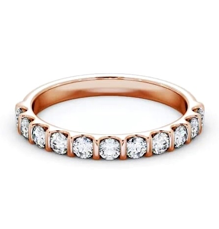 Half Eternity Round Diamond Tension Set Ring 18K Rose Gold HE69_RG_THUMB2 