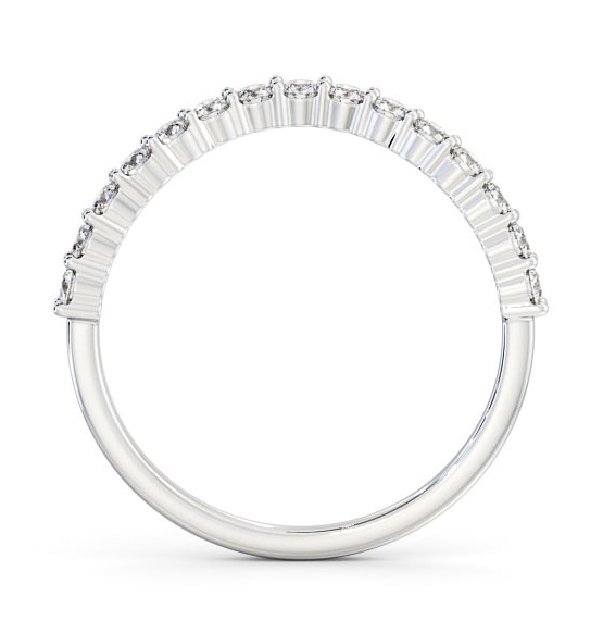 Half Eternity Round Diamond Curved Ring 9K White Gold HE70_WG_THUMB1 