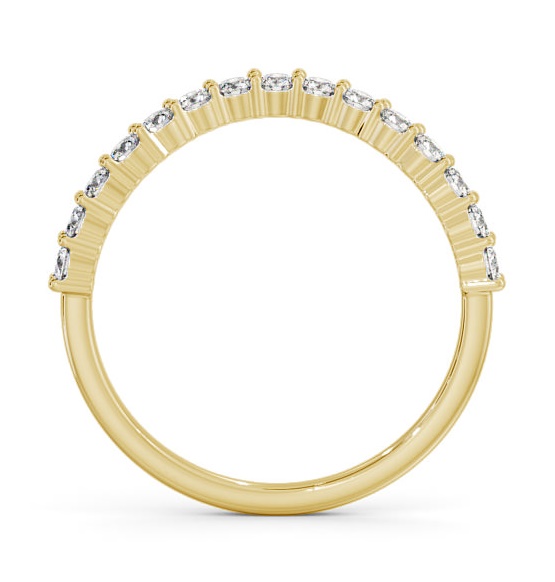 Half Eternity Round Diamond Curved Ring 18K Yellow Gold HE70_YG_THUMB1 
