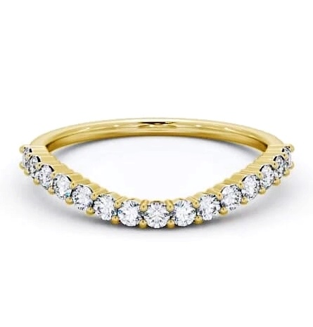 Half Eternity Round Diamond Curved Ring 18K Yellow Gold HE70_YG_THUMB1