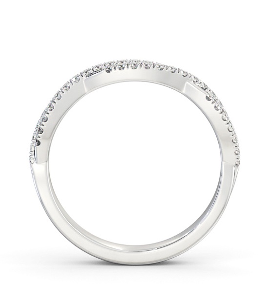 Half Eternity 0.20ct Round Diamond Crossover Ring 18K White Gold HE72_WG_THUMB1 