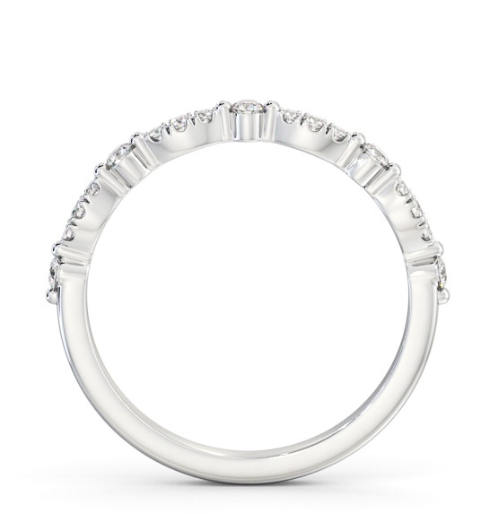 Half Eternity 0.20ct Round Diamond Vintage Style Ring 18K White Gold HE73_WG_THUMB1 