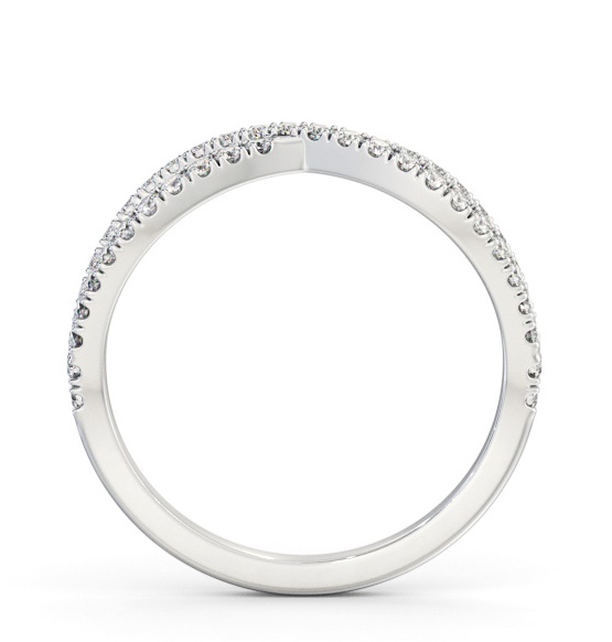 Half Eternity 0.30ct Round Diamond Bow Design Ring 9K White Gold HE75_WG_THUMB1 