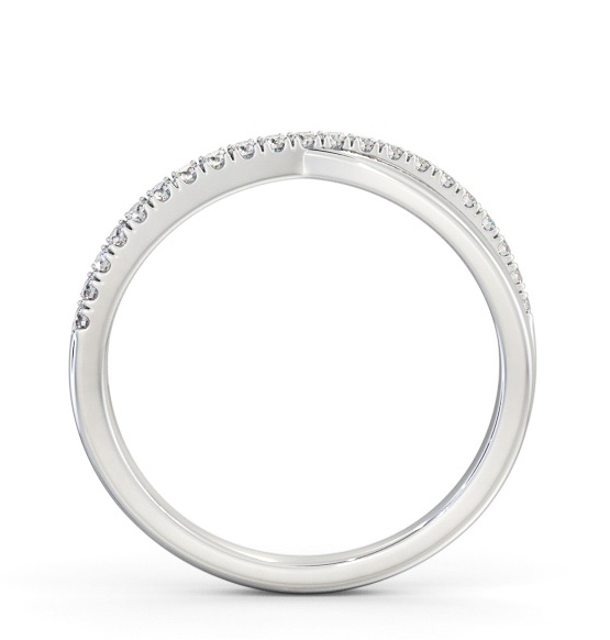 Half Eternity 0.15ct Round Diamond Bow Design Ring Palladium HE78_WG_THUMB1 