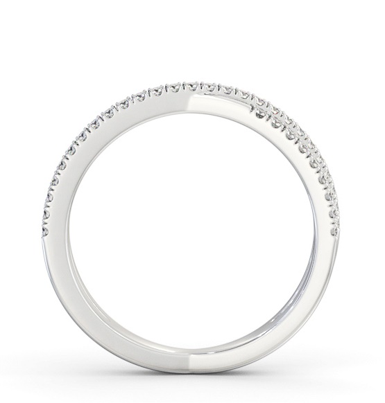 Half Eternity 0.25ct Round Diamond Crossover Ring 18K White Gold HE79_WG_THUMB1 