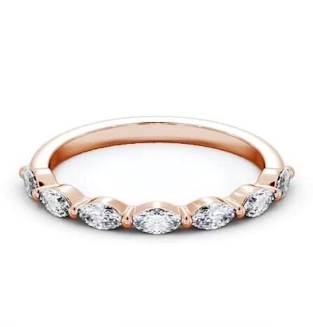 Half Eternity 0.35ct Marquise Diamond Ring 9K Rose Gold HE82_RG_THUMB1