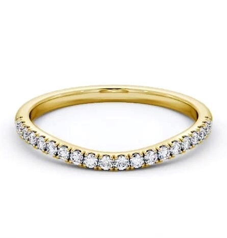 Half Eternity Round Diamond Curved Ring 18K Yellow Gold HE83_YG_THUMB1