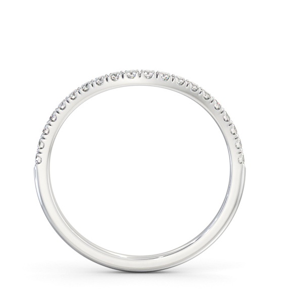 Half Eternity Round Diamond Curved Ring 9K White Gold HE84_WG_THUMB1 