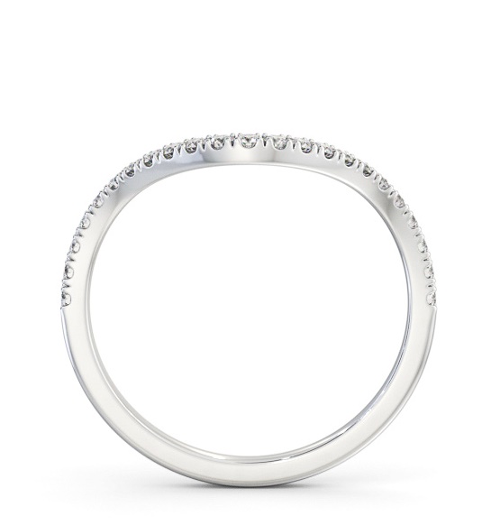 Half Eternity Round Diamond Curved Ring 9K White Gold HE85_WG_THUMB1 