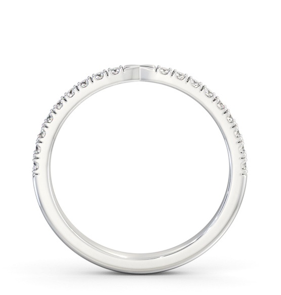 Half Eternity Round Diamond Pinched Design Ring Platinum HE92_WG_THUMB1 