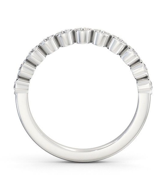 Half Eternity Round Diamond Bezel Set Ring 18K White Gold HE9_WG_THUMB1 