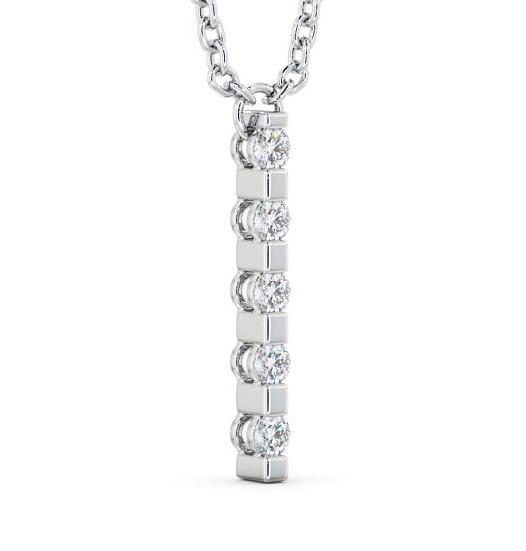 Journey Style Diamond Drop Pendant 18K White Gold PNT112_WG_THUMB1 