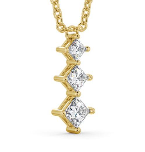 Journey Style Diamond Trilogy Pendant 18K Yellow Gold PNT125_YG_THUMB1 