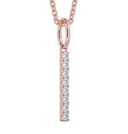 Journey Style Diamond Bar Pendant 18K Rose Gold PNT126_RG_THUMB1 