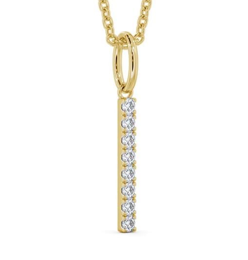 Journey Style Diamond Bar Pendant 18K Yellow Gold PNT126_YG_THUMB1 