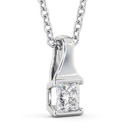 Princess Solitaire Tension Stud Diamond Pendant 18K White Gold PNT149_WG_THUMB1_1.jpg 