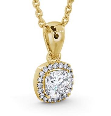 Halo Cushion Diamond Pendant 18K Yellow Gold PNT162_YG_THUMB1 