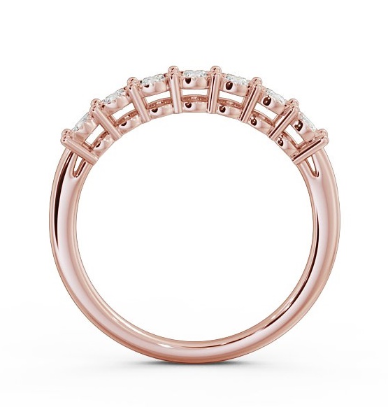 Seven Stone Round Diamond Illusion Setting Style Ring 18K Rose Gold SE17_RG_THUMB1 
